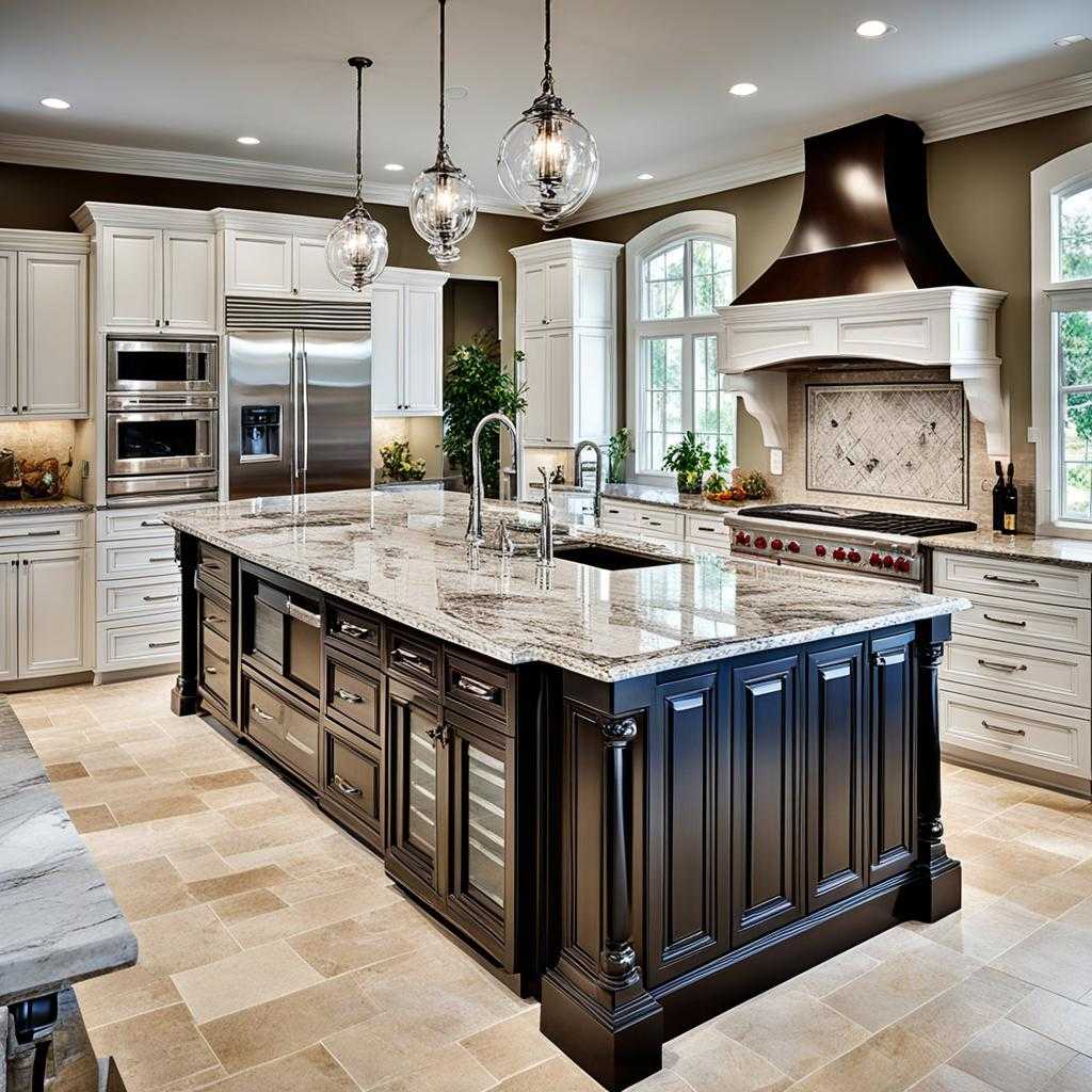 luxury kitchen island