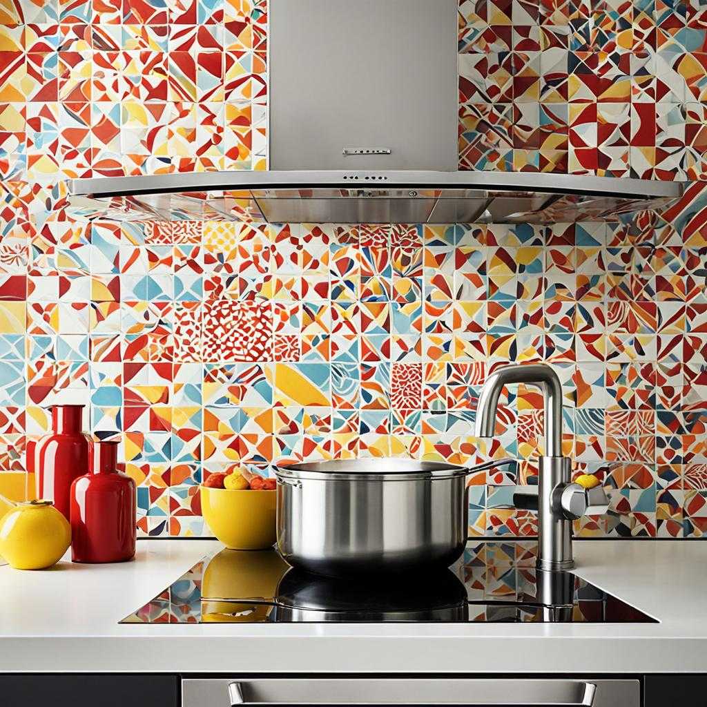 colorful backsplash tiles