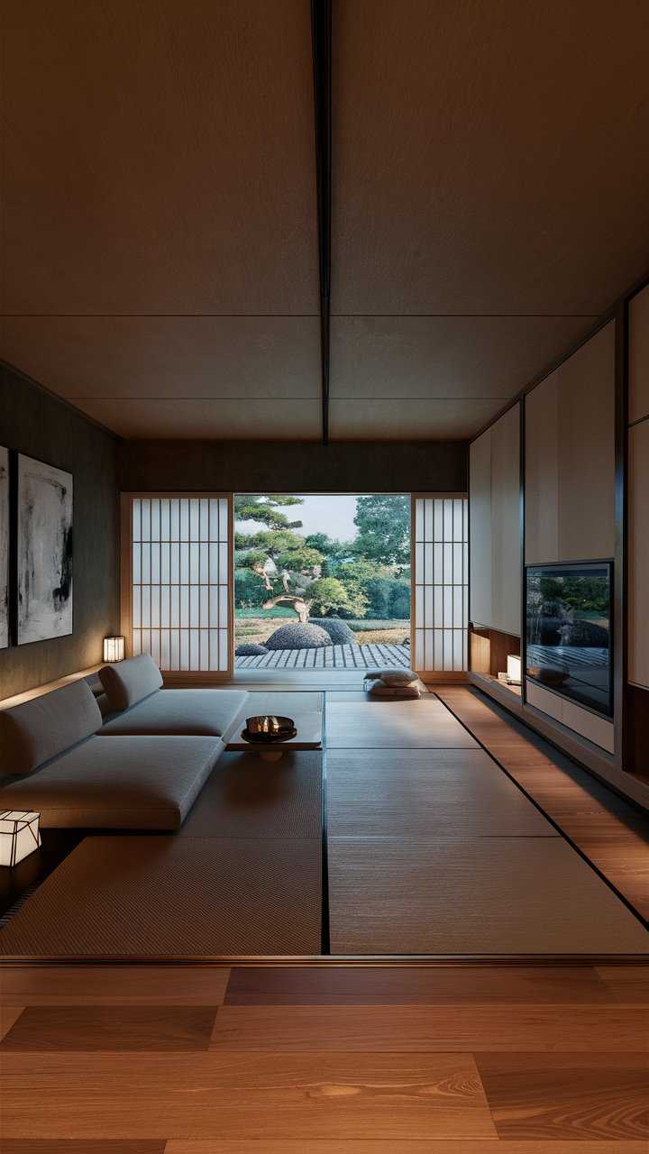 japanese living room modern