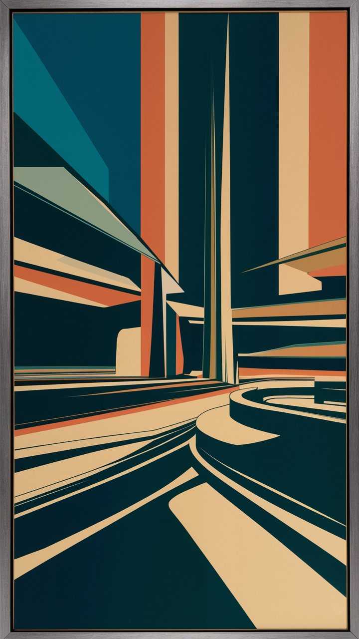 mid century modern artwork