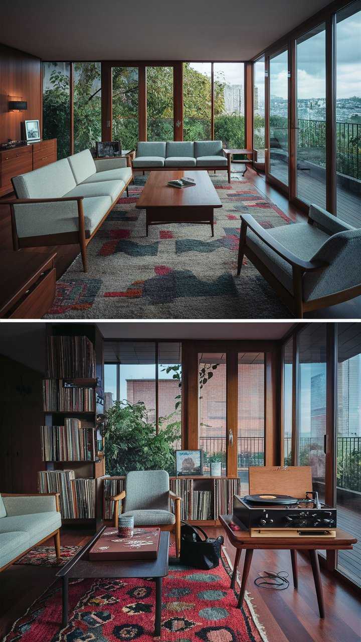 mid century modern interiors