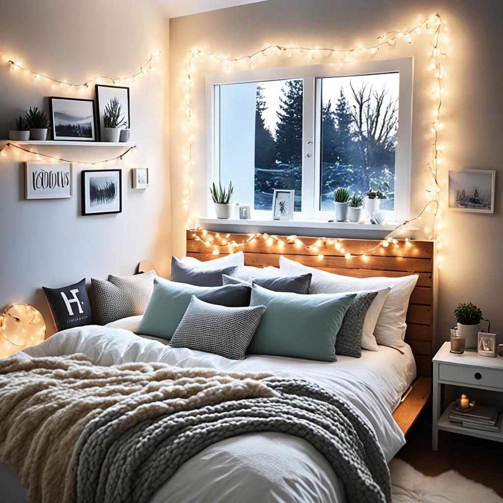 Bedroom string lights