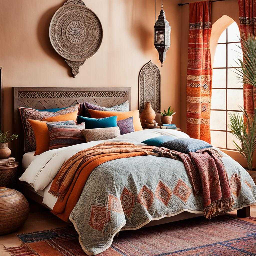 Moroccan-inspired bedroom