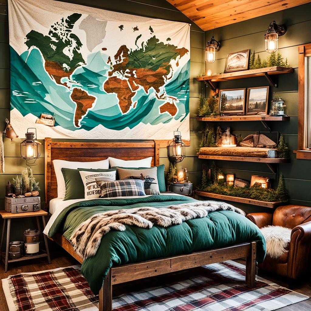 adventure-themed bedroom