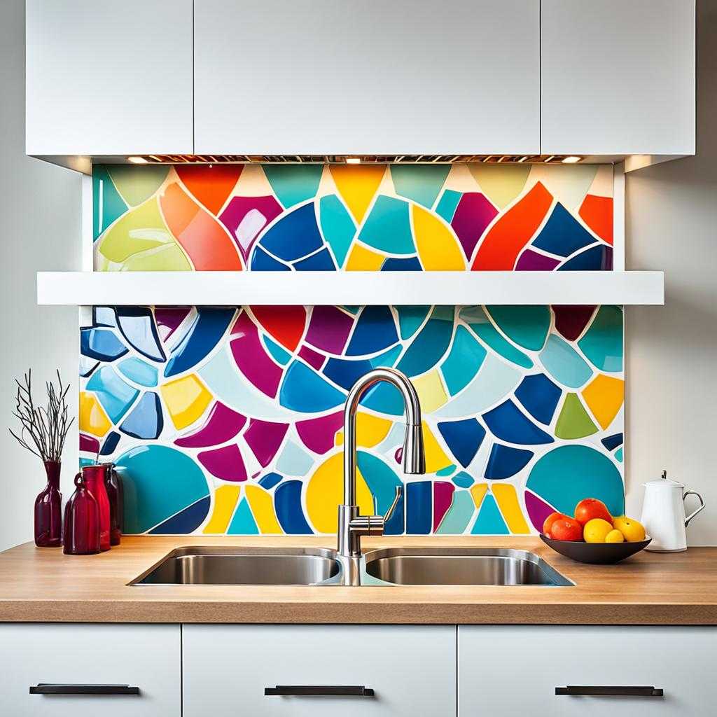 colorful backsplash