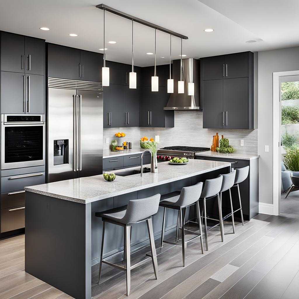 gray kitchen designs