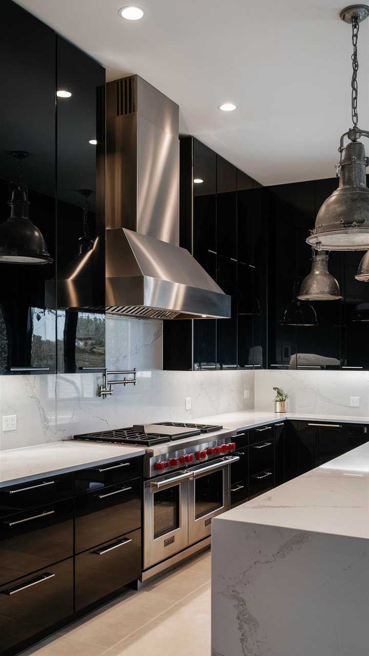 kitchen ideas black cabinets