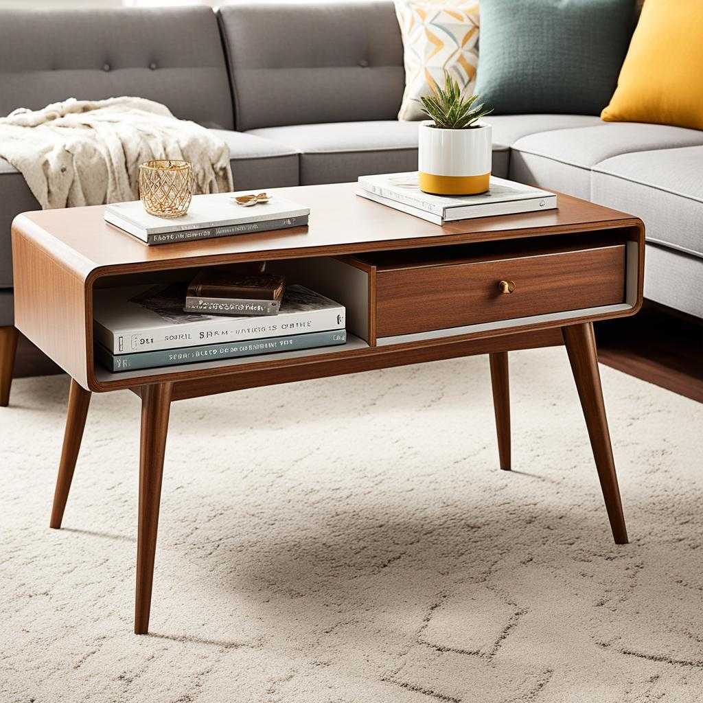 mid century modern coffee table