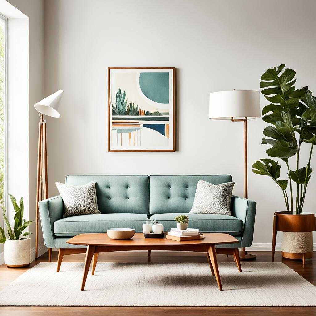 mid century modern couch