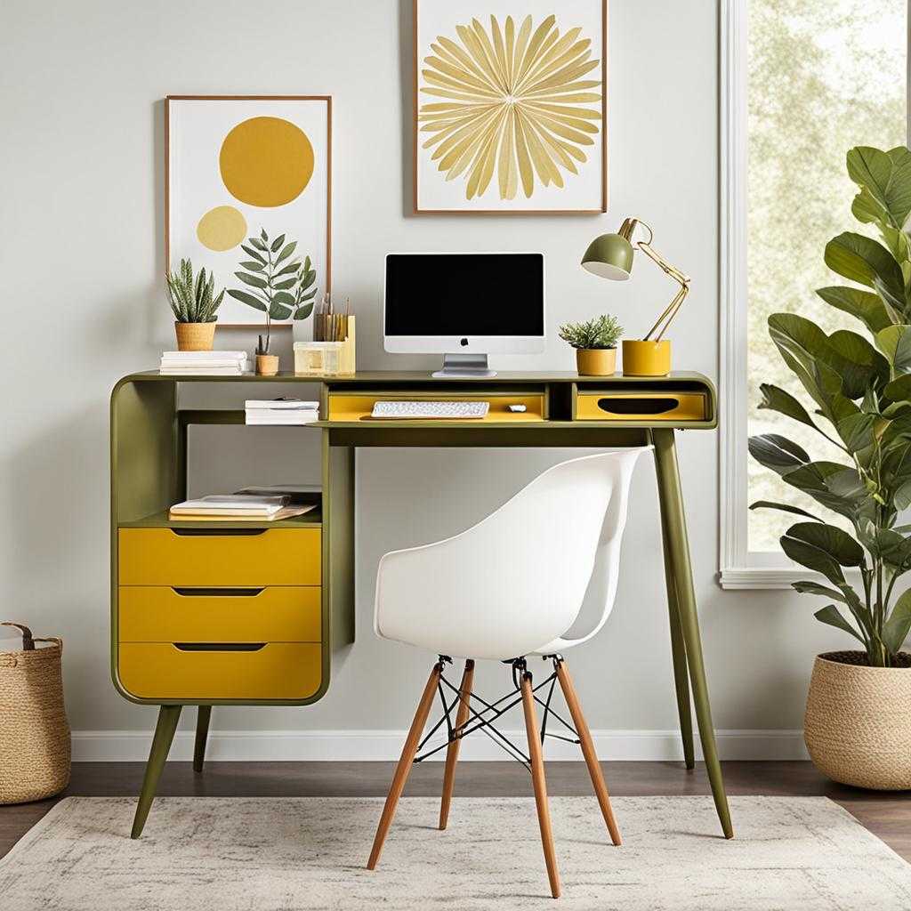 mid century modern desk