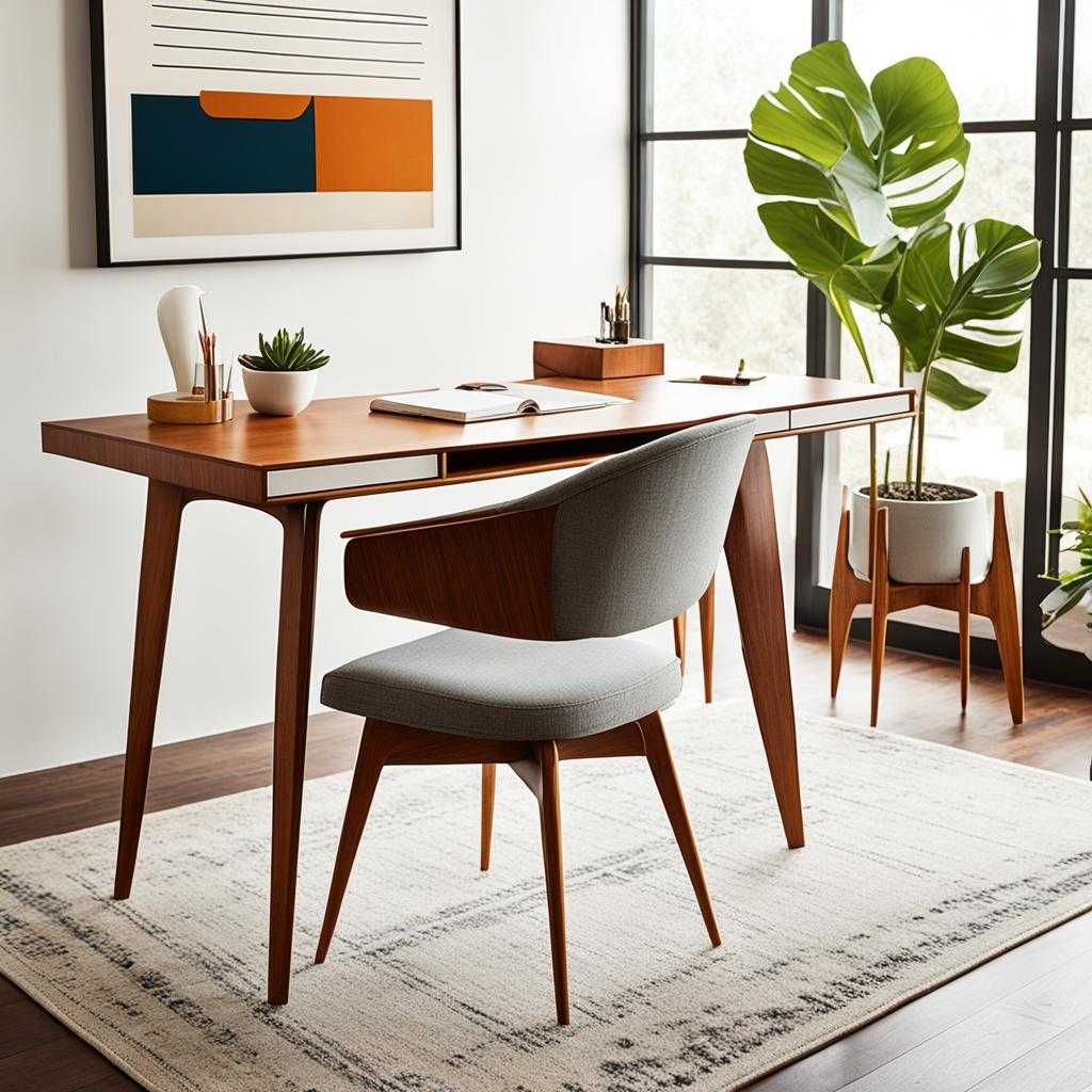 mid century modern desk