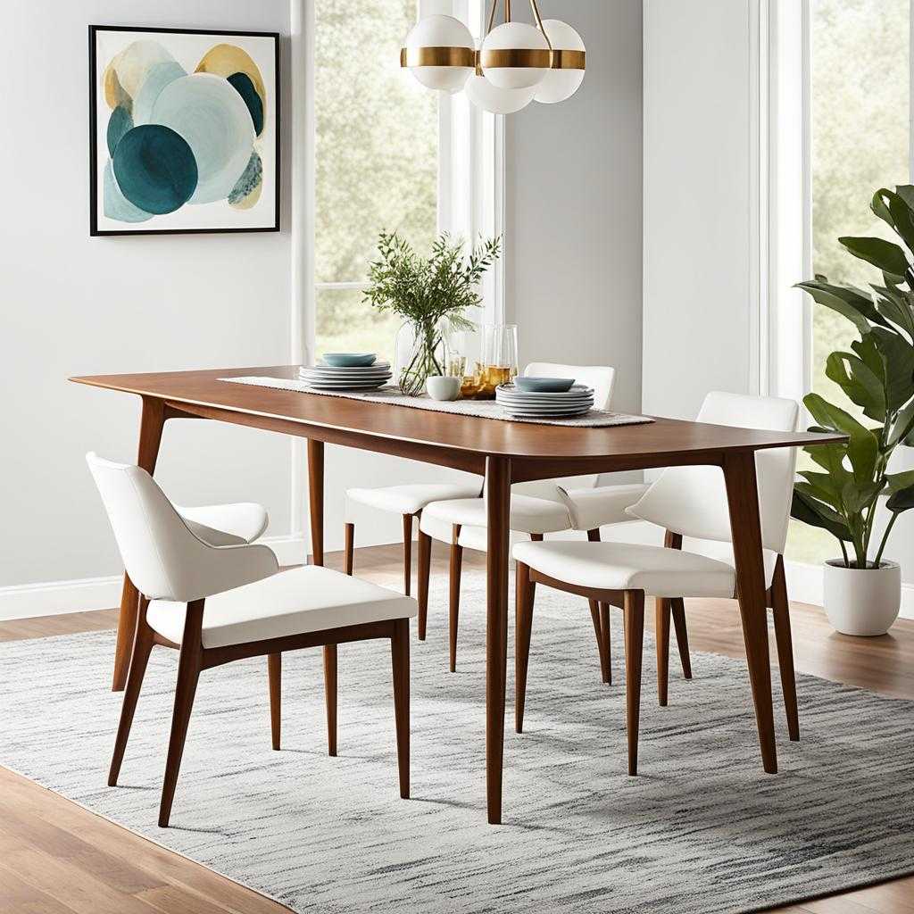 mid century modern dining table