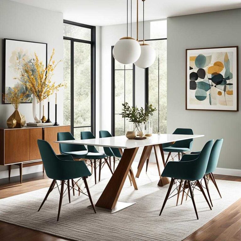 mid century modern dining table