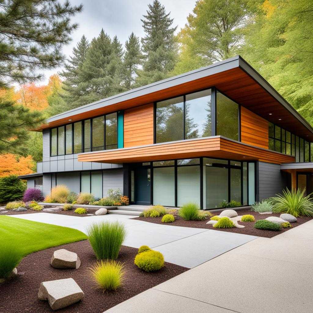 mid century modern house exterior