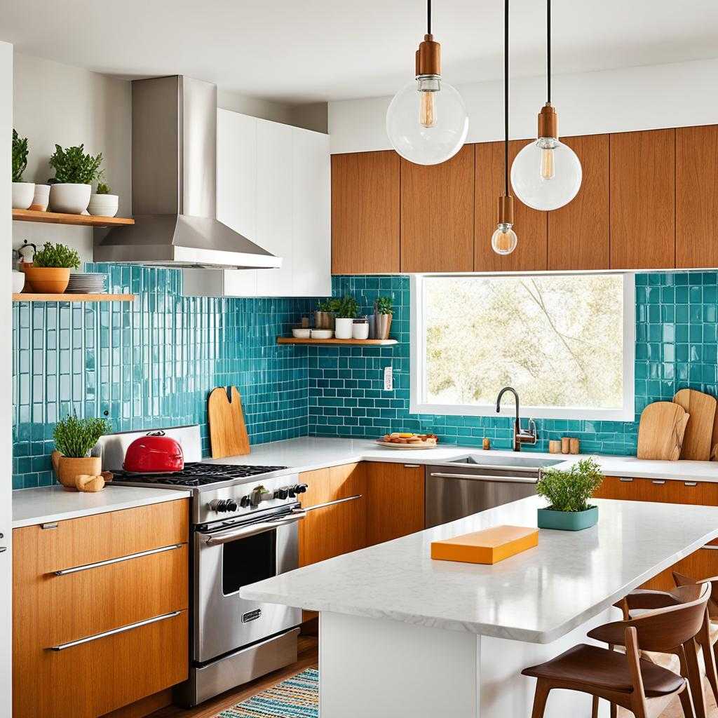 mid century modern kitchen