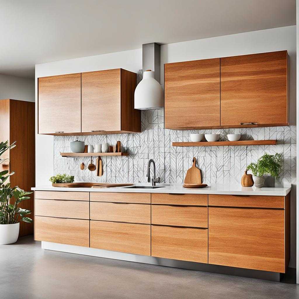 mid century modern kitchen cabinets