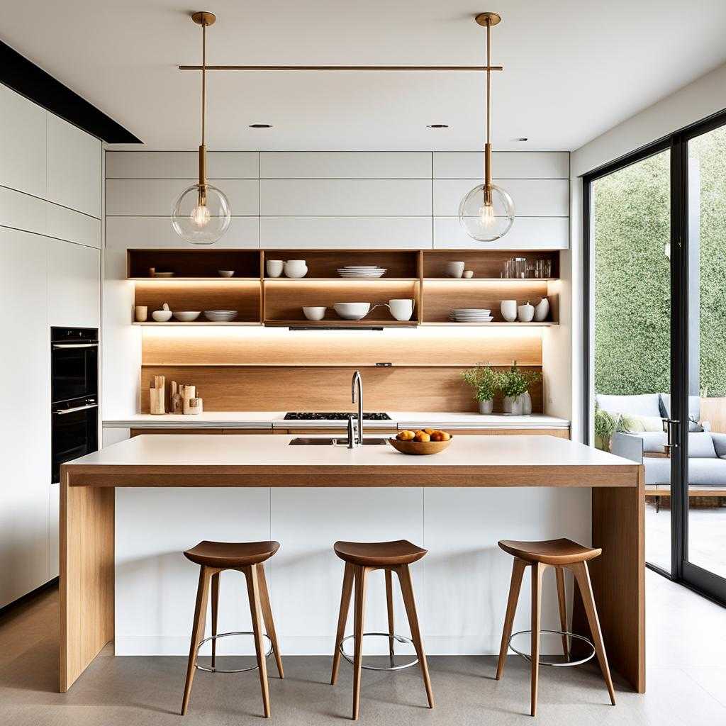 mid century modern kitchen island