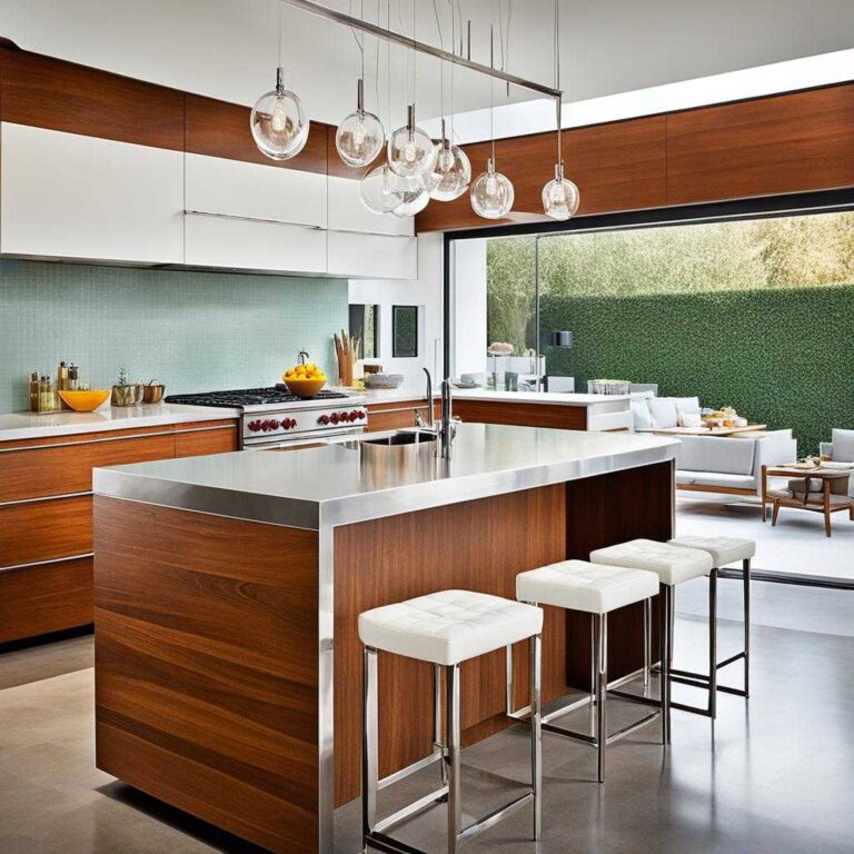 mid century modern kitchen island