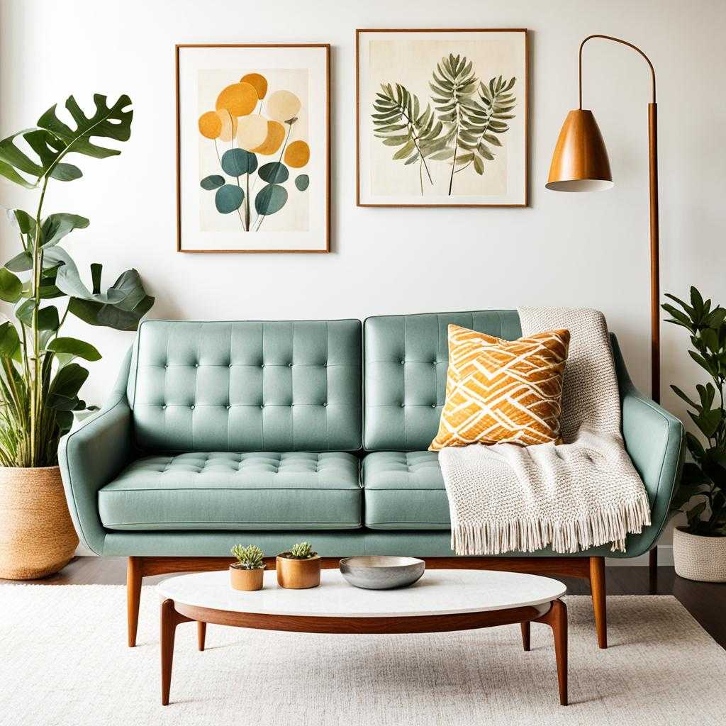 mid century modern sofa