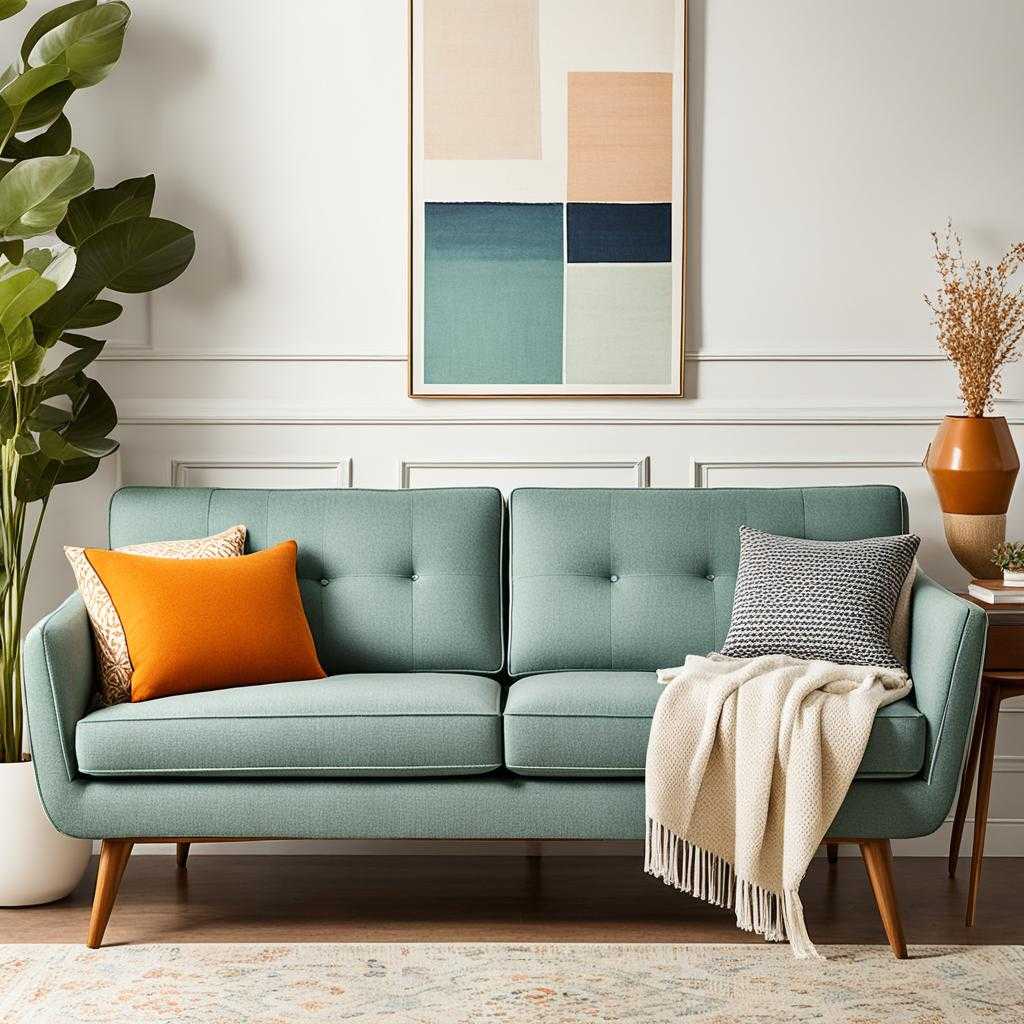 mid century modern sofa