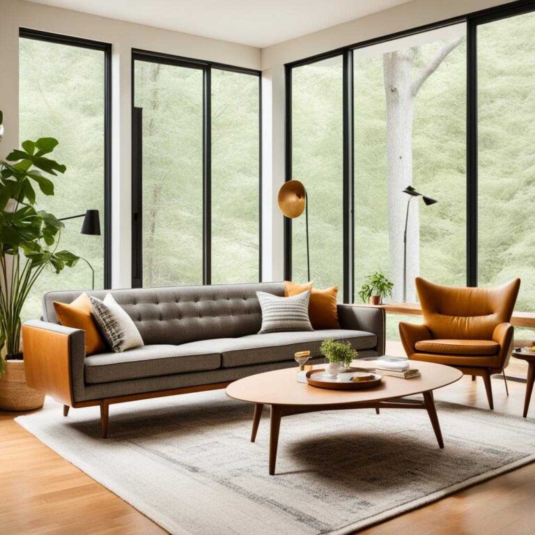 mid century modern sofa