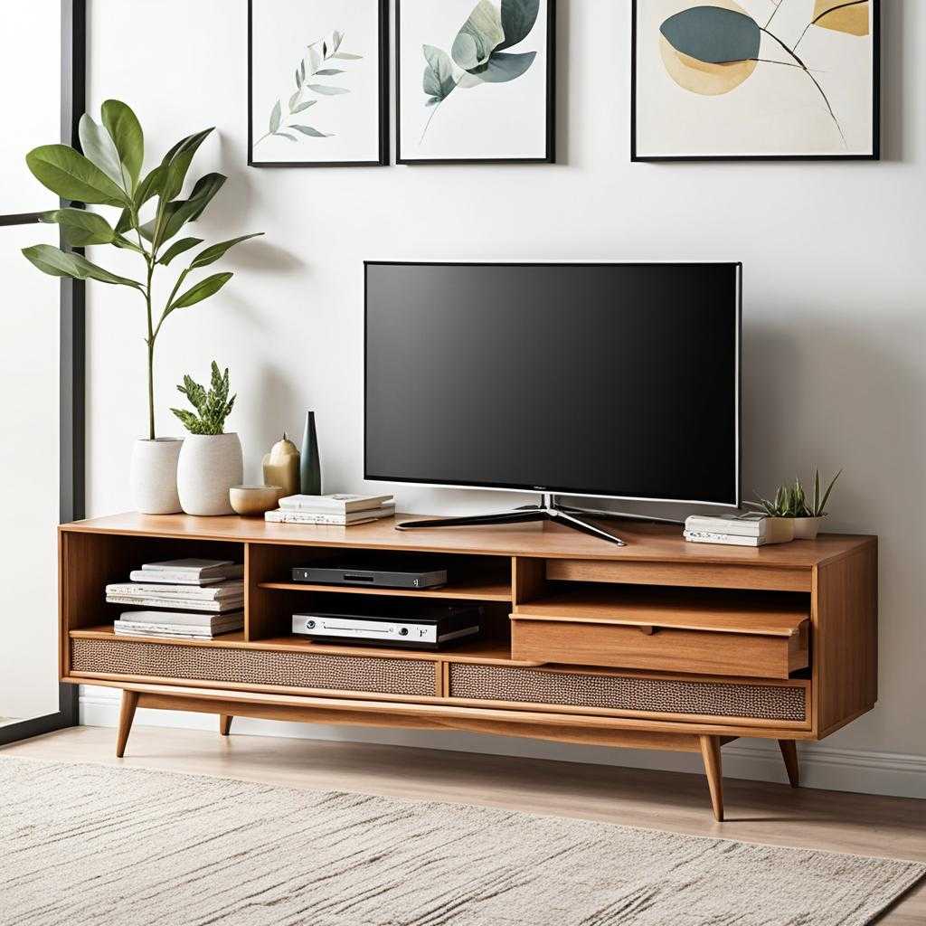 mid century modern tv stand