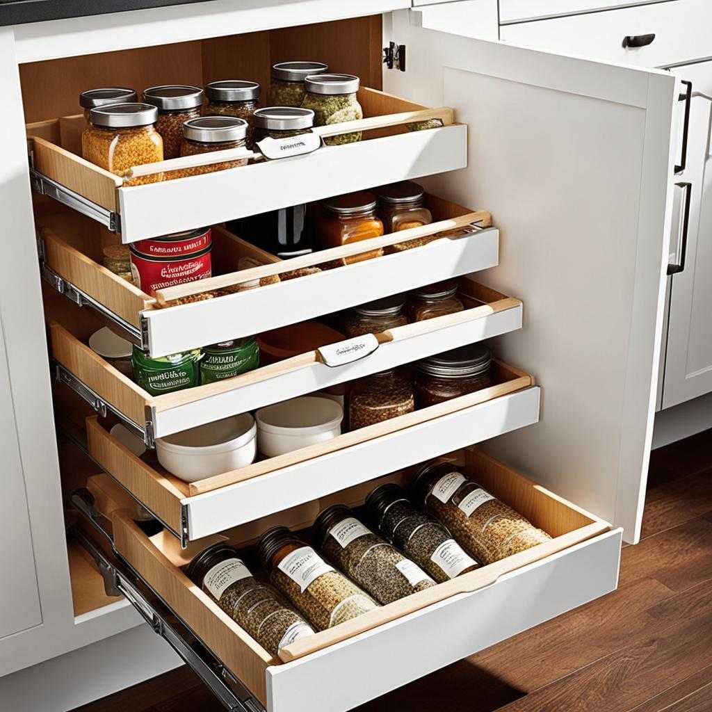 pull-out shelves