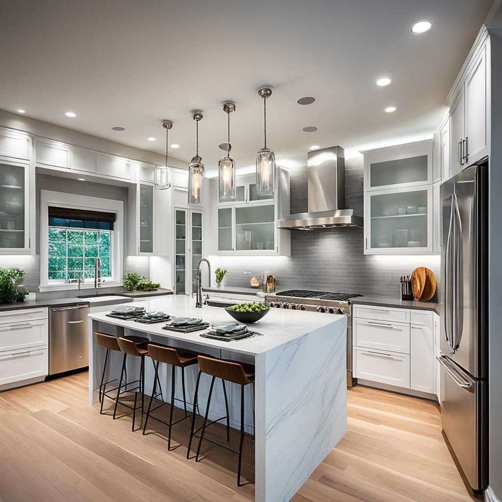 recessed lighting in kitchen