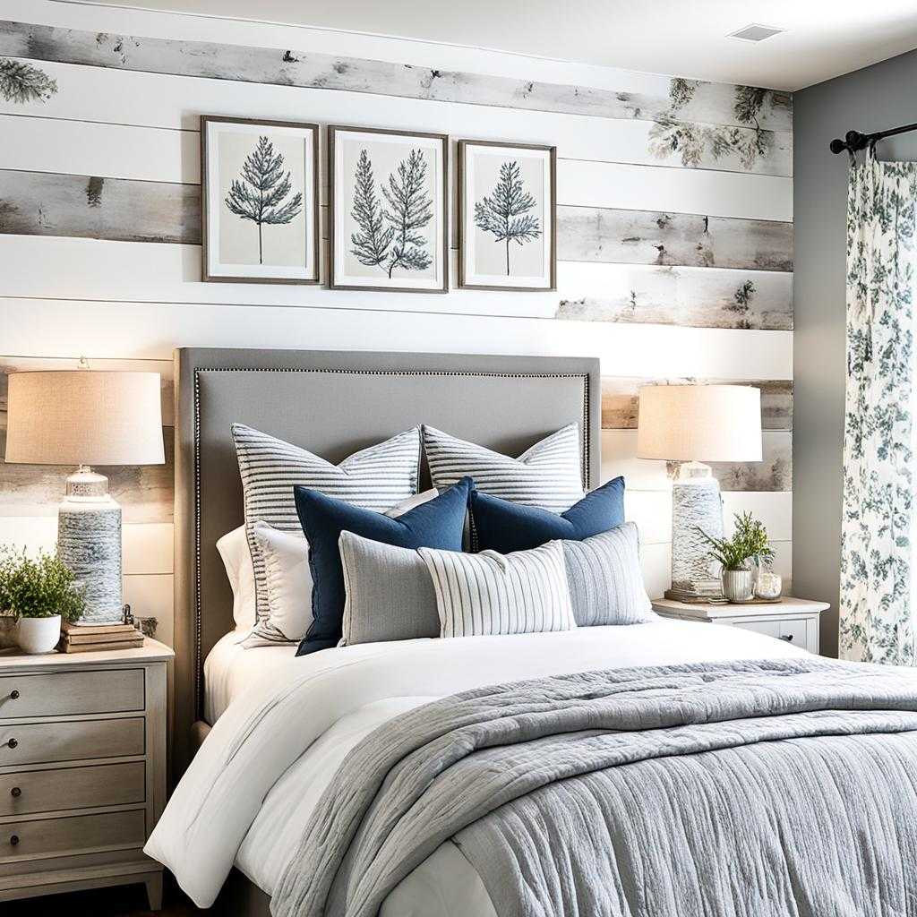 shiplap and wallpaper