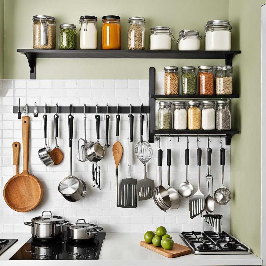 vertical storage kitchen