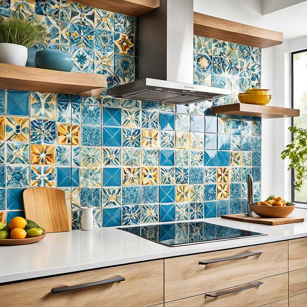 vibrant tile accents