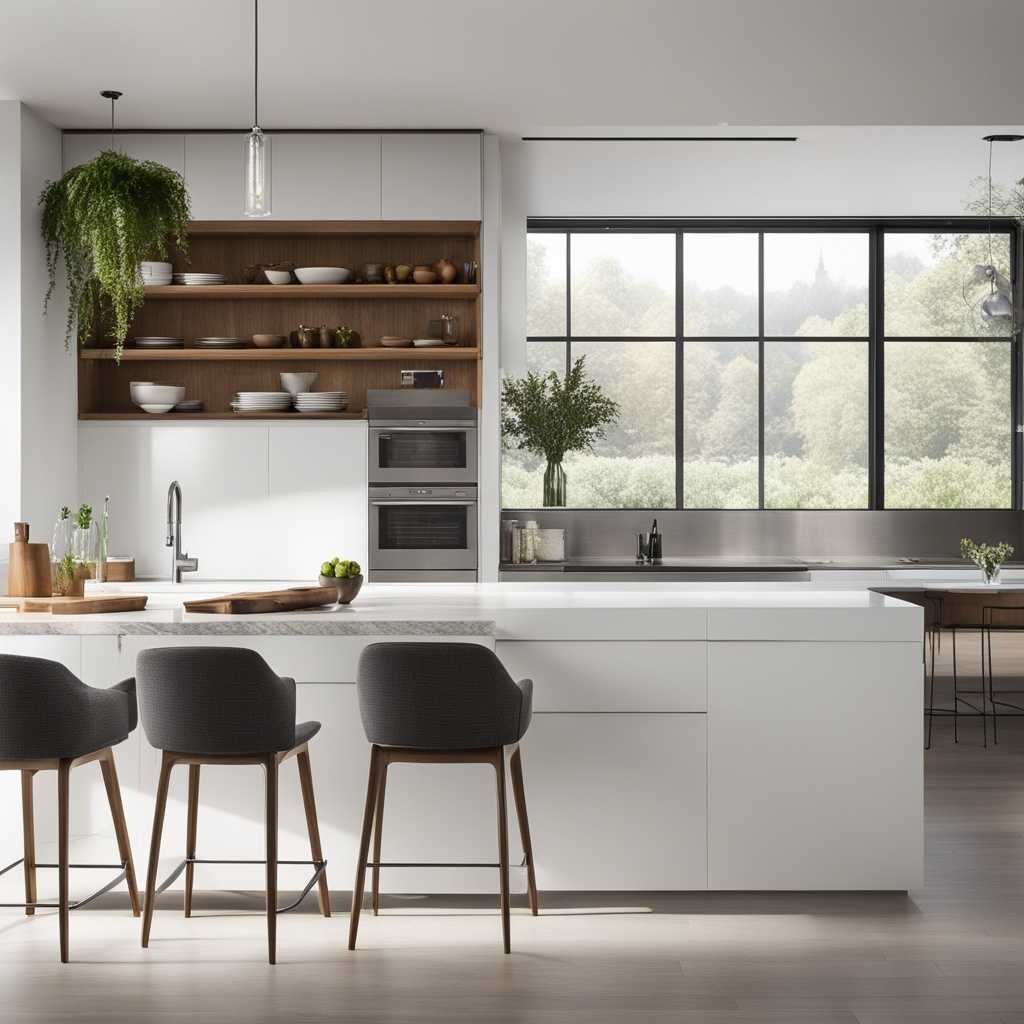 white cabinet kitchen storage